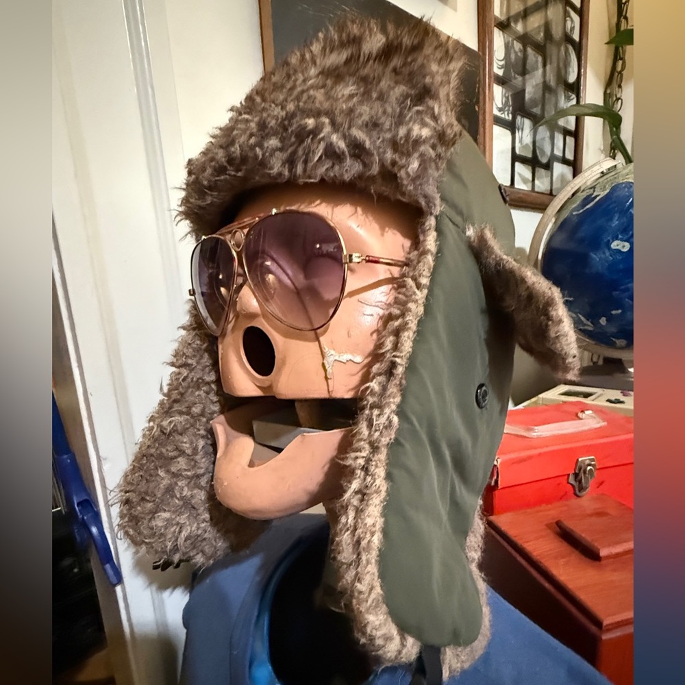 Men's green Fur Hat